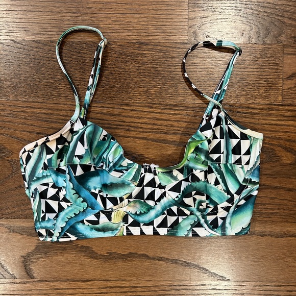 Mara Hoffman Other - Mara Hoffman Tropical Print Bikini Top Size Small